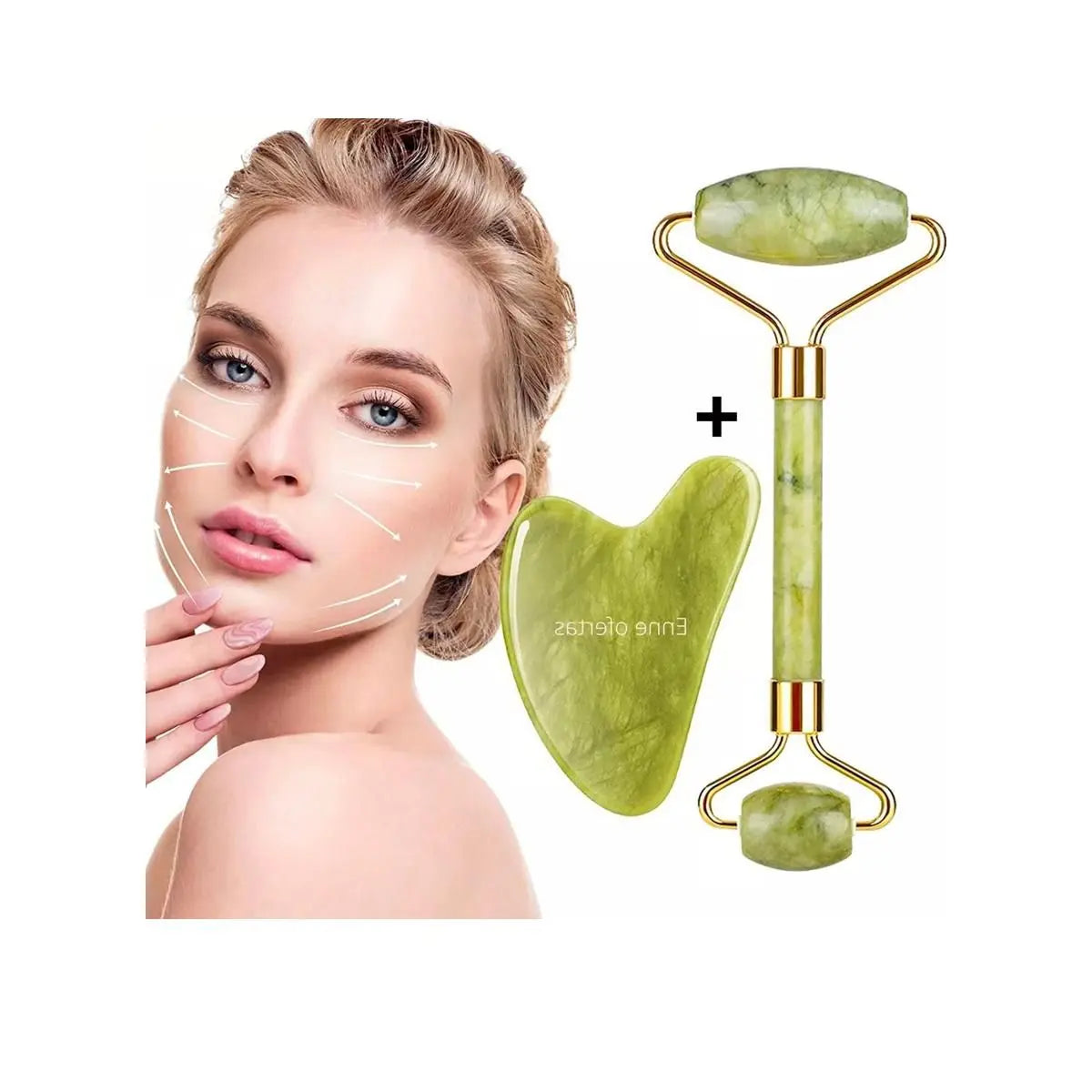 Herramienta para masaje facial "Gua Sha"