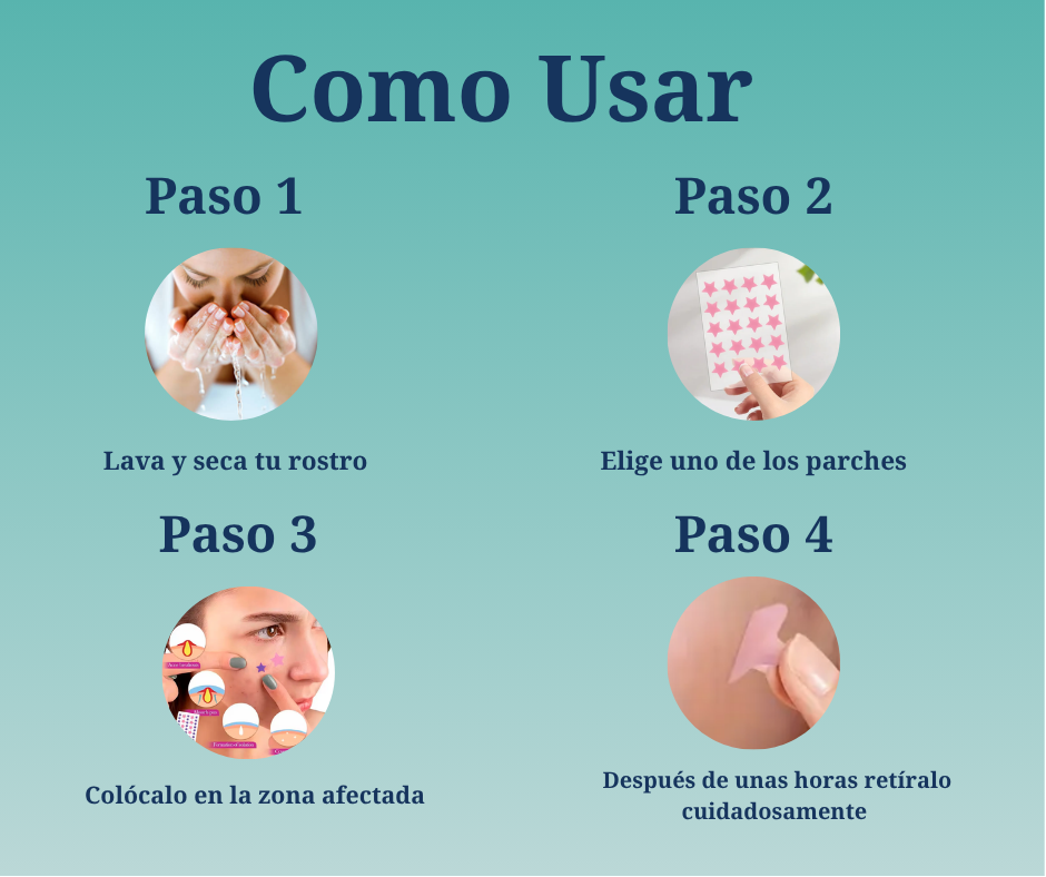 Parches Faciales Impermeables (240 piezas)